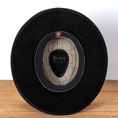 Chapéu Cowboy 3 Cravos em Couro – Semi-curva Cinza | L Jacó