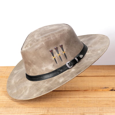 Chapéu Cowboy 3 Cravos em Couro – Bandinhas 2 | L Jacó 