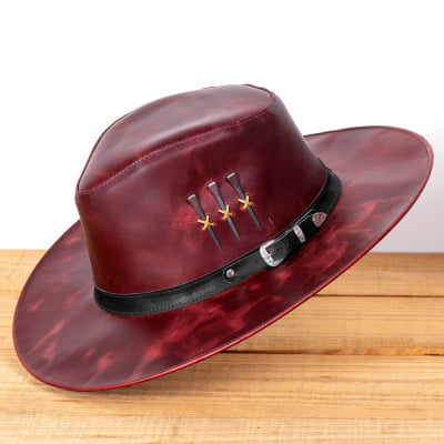 Chapéu Cowboy 3 Cravos em Couro – Bandinhas 2 | L Jacó  - Cópia (1)
