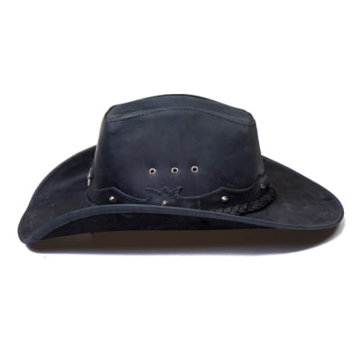 Chapéu Country Premium em Couro Fossil Envelhecido  