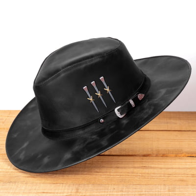 Chapéu Cowboy 3 Cravos em Couro – Curo Fossil | L Jacó 